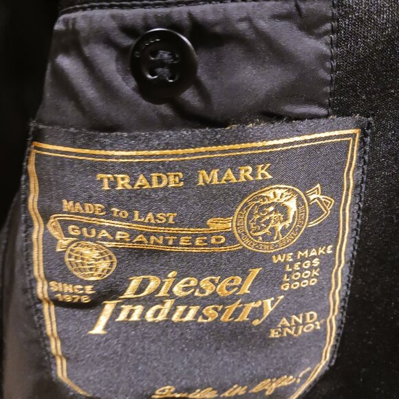 Diesel blazer zip-up jacket black size s - Picture 5 of 5